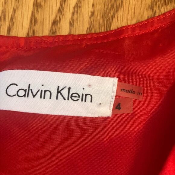 Calvin Klein Red Zipper Dress - Picture 3 of 11